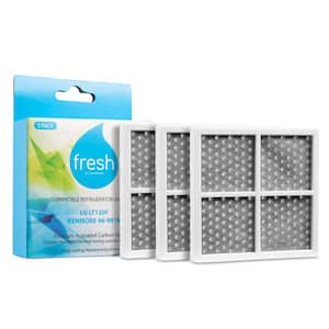 Fresh Replacement Refrigerator Air Filter for LG LT120F Kenmore 469918 (3-Pack)