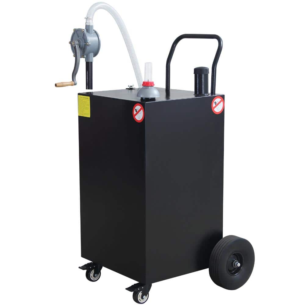 45 Gallon Steel Portable Fuel Storage Tank with Manual Transfer Pump, 4 Flat-Free Wheels, for Gasoline,fuel injector price history on PriceWatchPro