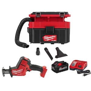 M18 FUEL PACKOUT 18-Volt 2.5 Gal. Lithium-Ion Cordless Wet/Dry Vacuum with HACKZALL Reciprocating Saw Kit