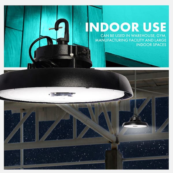 100/150/200-Watt 250/320/400-Watt Equivalent Integrated LED Wet Rated UFO  High Bay Light 3500K/4000K/5000K