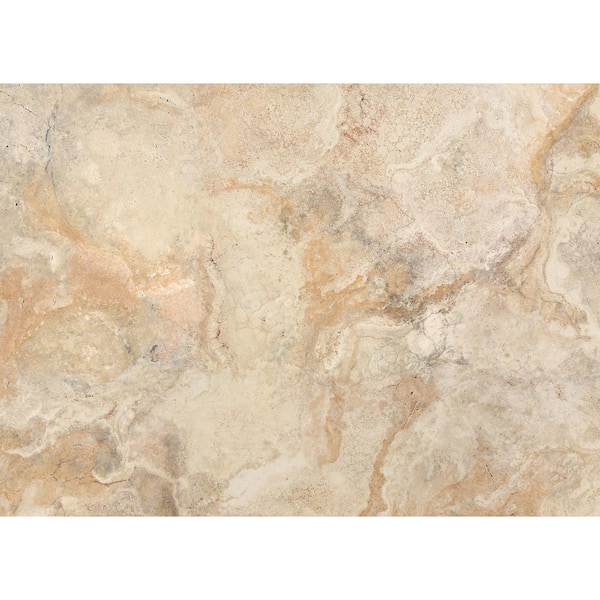 Morgan Home Taupe Traventine Marble 18 in. W x 13 in. L Polypropylene Placemat Set (4-Pack)