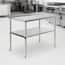 48 x 24 in. Stainless Steel Kitchen Utility Table  - rated 3.6 stars from 5 reviews