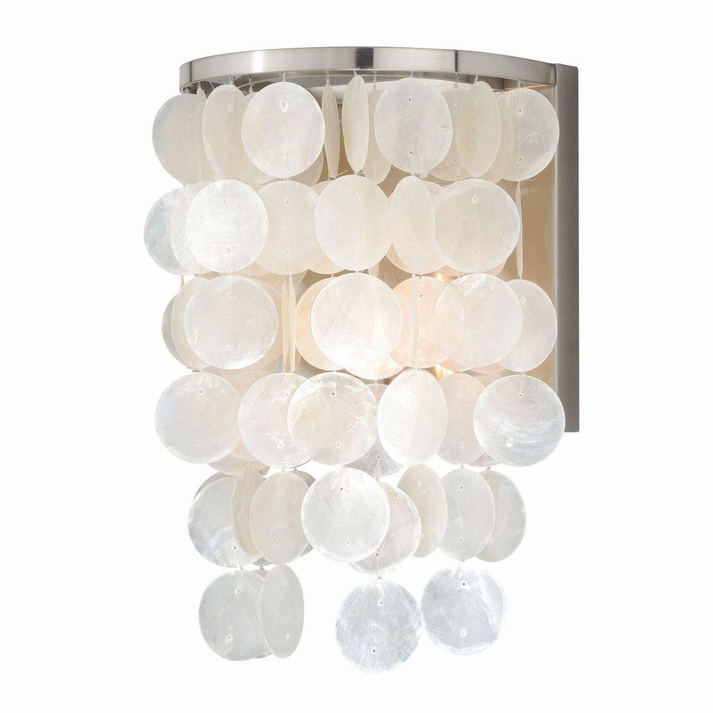 capiz shell vanity light