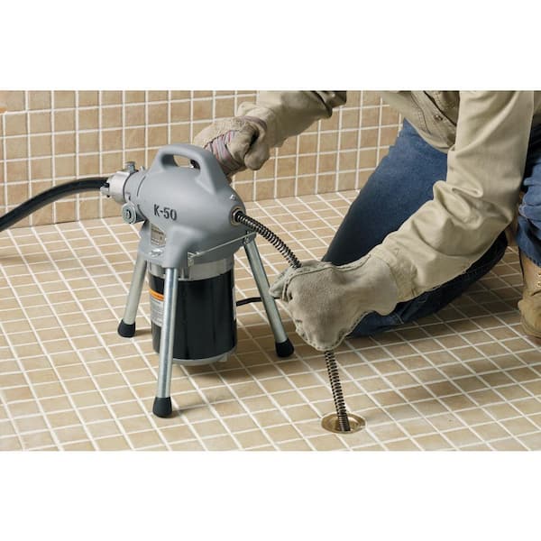 RIDGID 115-Volt K-50 Sectional Drain Cleaner Machine for 1-1/4 in