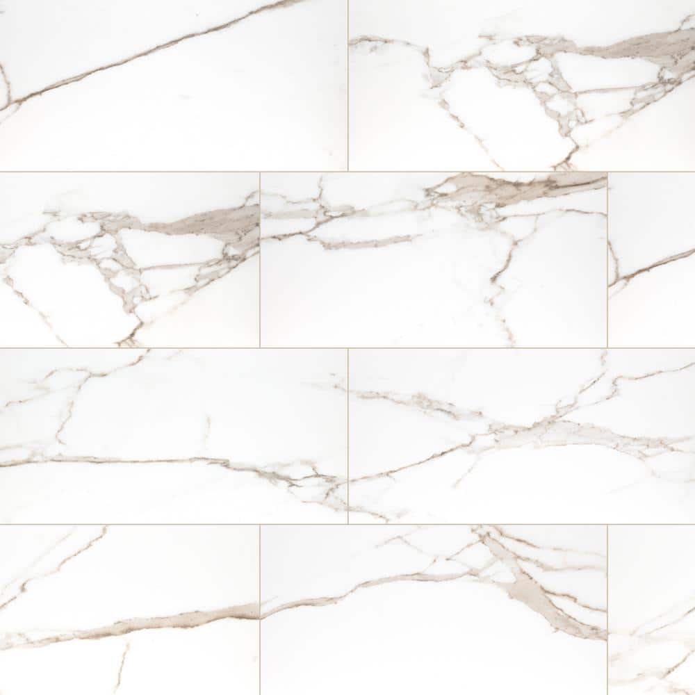 Majestic Nugget 12 in. x 24 in. Matte Porcelain Marble Look Floor and Wall Tile (11.64 sq. ft./Case) price history on PriceWatchPro