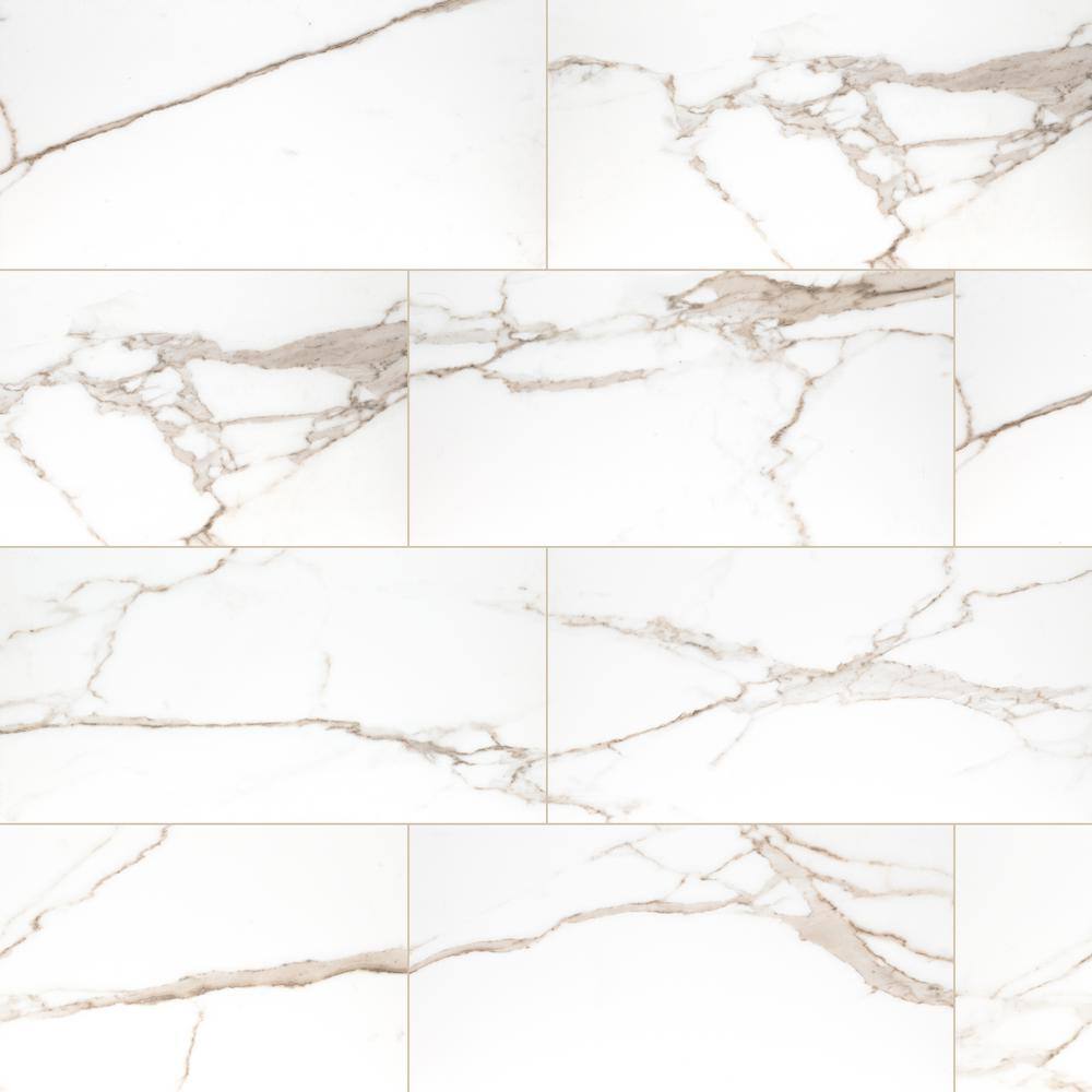 Majestic Nugget 12 in. x 24 in. Matte Porcelain Marble Look Floor and Wall Tile (558.72 sq. ft./Pallet) price history on PriceWatchPro