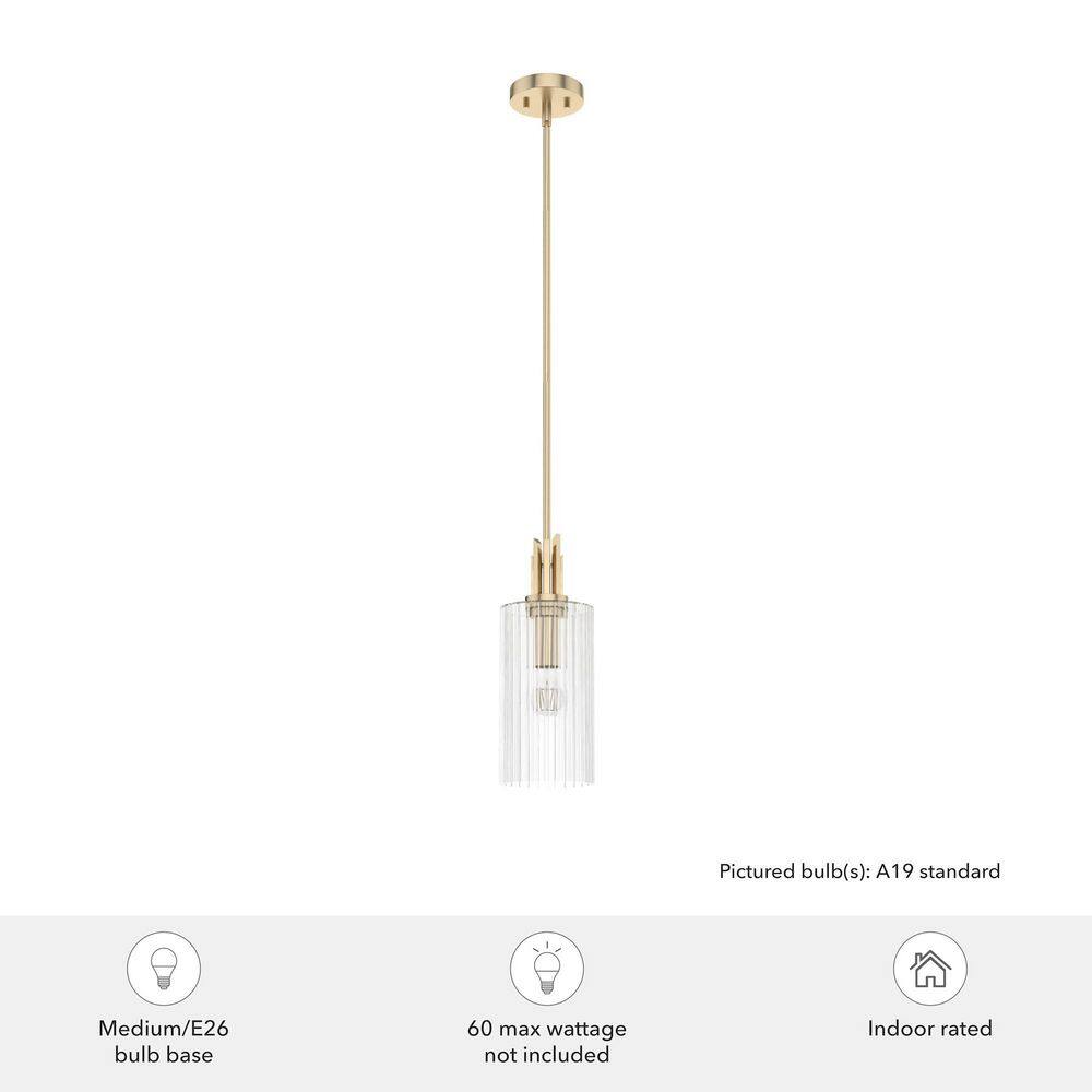 Alturas Gold Modern Mini Pendant Light - 6"x15.75"