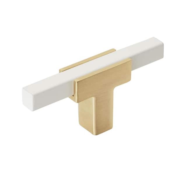 Urbanite 2-3/4 in. L (70 mm) Brushed Gold/Matte Black Cabinet Knob Urbanite 2-3/4 in. L (70 mm) Brushed Gold/Matte Black Cabinet Knob
