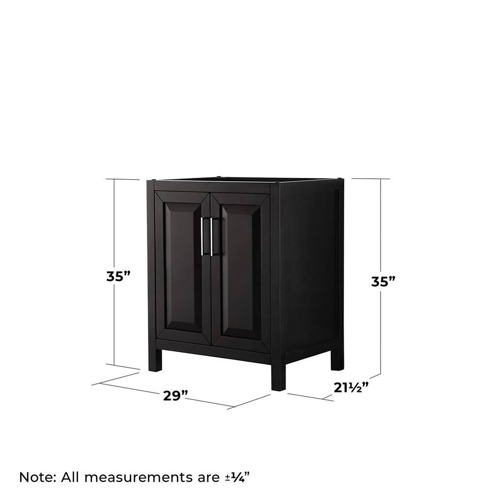 Daria 30" Dark Espresso Single Freestanding Bathroom Vanity