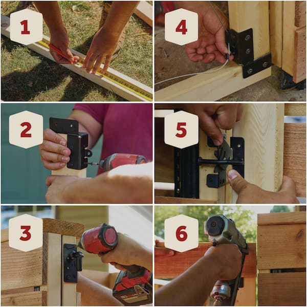 Adjust-A-Gate - Adjust-a-Gate 72 in. W x 84 in. H Steel Gate Frame Kit, Unlimited Low Profile Gate Kit