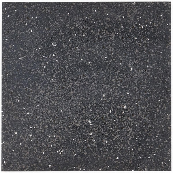 Ivy Hill Tile Elizabeth Sutton Cameo Terrazzo Charcoal 7.87 in. x 0.37 in. Matte Porcelain Floor and Wall Tile Sample
