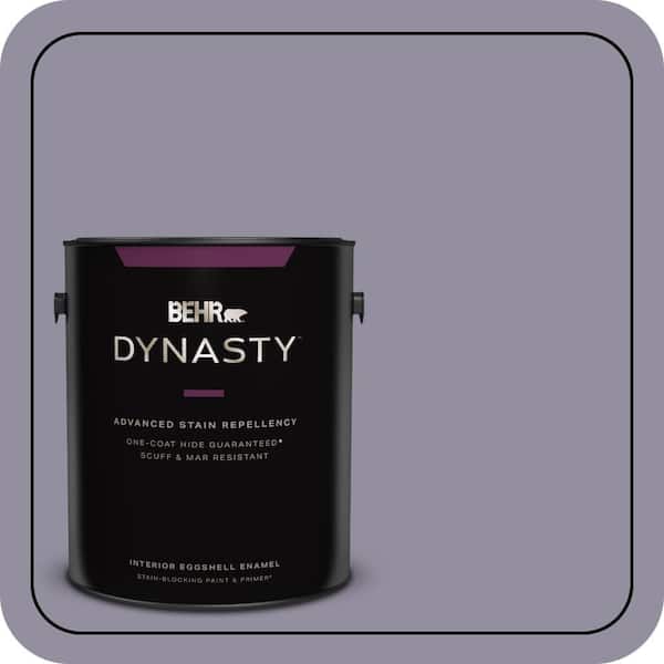 1 gal. #N560-4 Evening in Paris One-Coat Hide Eggshell Enamel Interior Stain-Blocking Paint & Primer