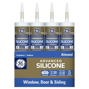 Advanced Silicone 2 10.1 oz. Almond Exterior/Interior Window and Door Sealant (12-Pack)