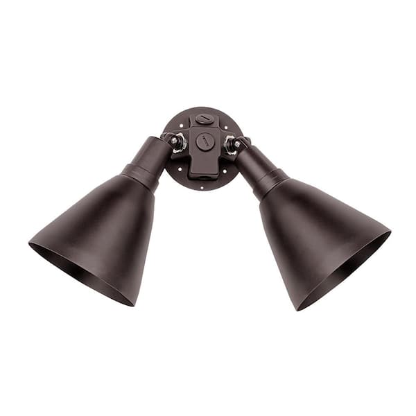 Maxim Lighting Spots 2-Light Bronze Outdoor Hardwired Wall Mount