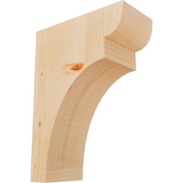 Ekena Millwork 5-1/2 in. x 12 in. x 16 in. Douglas Fir Yorktown Smooth Corbel