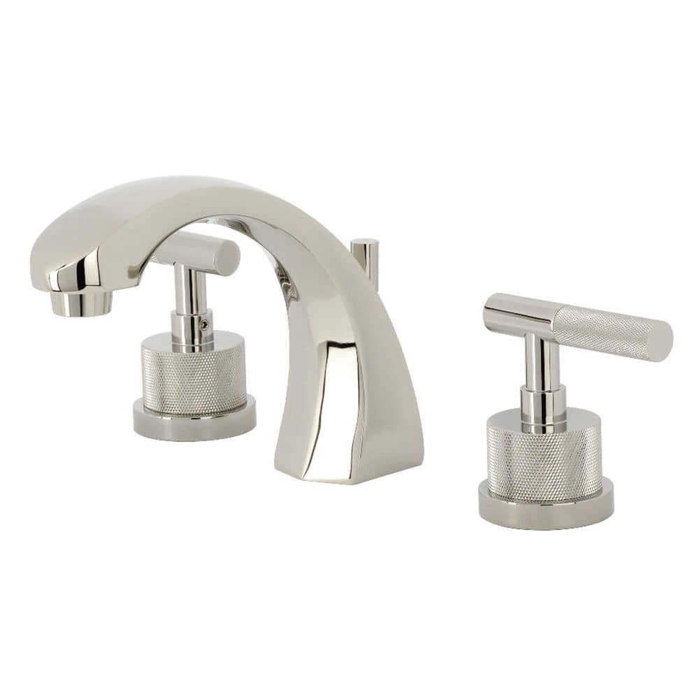 Convergent Deck Mounted 2-Handle 8 in. Widespread Bathroom Sink Faucet with Pop-Up Drain in Polished Nickel price history on PriceWatchPro