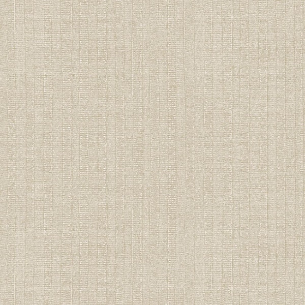 Unbranded Bazaar Collection Beige Moss Stripe Design Non-WOven Paper Non-Pasted Wallpaper Roll (Covers 57 sq. ft.)