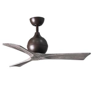 Irene 42 in. Indoor/Outdoor Textured Bronze Ceiling Fan with Remote Control and Wall Control