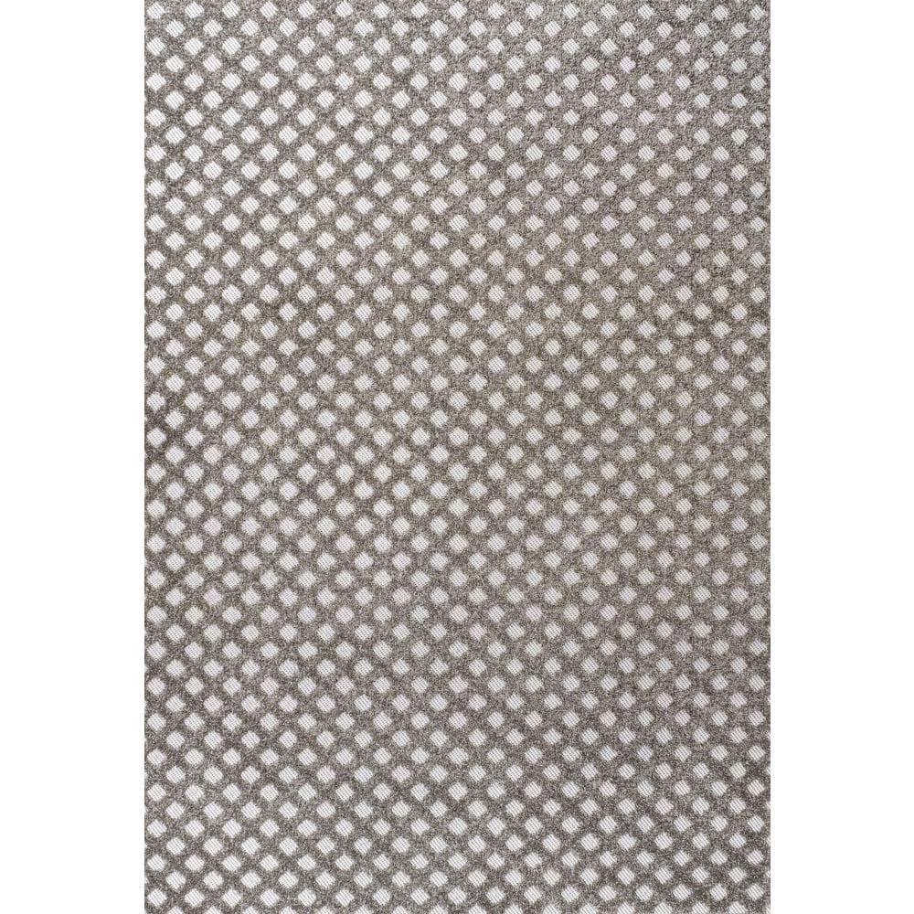 Rabat High-Low Pile Mini-Diamond Trellis Dark Gray/Ivory 8 ft. x 10 ft. Indoor/Outdoor Area Rug price history on PriceWatchPro