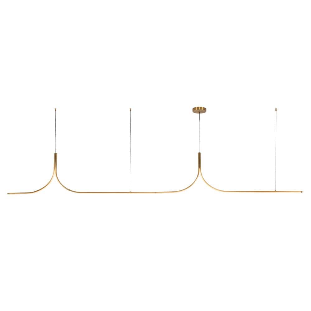 Thread 10-ft Brushed Gold dimmable LED Linear Pendant with Remote Driver price history on PriceWatchPro