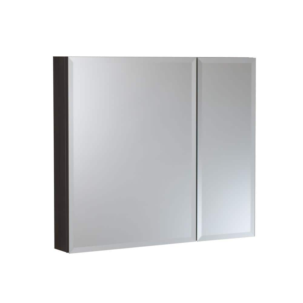 UPC 721015372097 product image for Reflections 30 in. W x 26 in. H Rectangular Aluminum Double Door Medicine Cabine | upcitemdb.com