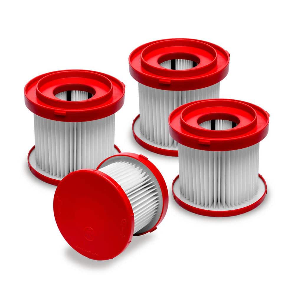 Wet/Dry Vacuum Filter for Milwaukee M18 0880-20, 0970-20 & M12 0960-20 Vacuums, HEPA Cartridge Filter Replacement, 4PK price history on PriceWatchPro