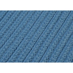 Simply Home Blue Ice 6 ft. x 9 ft. Solid Indoor/Outdoor Area Rug