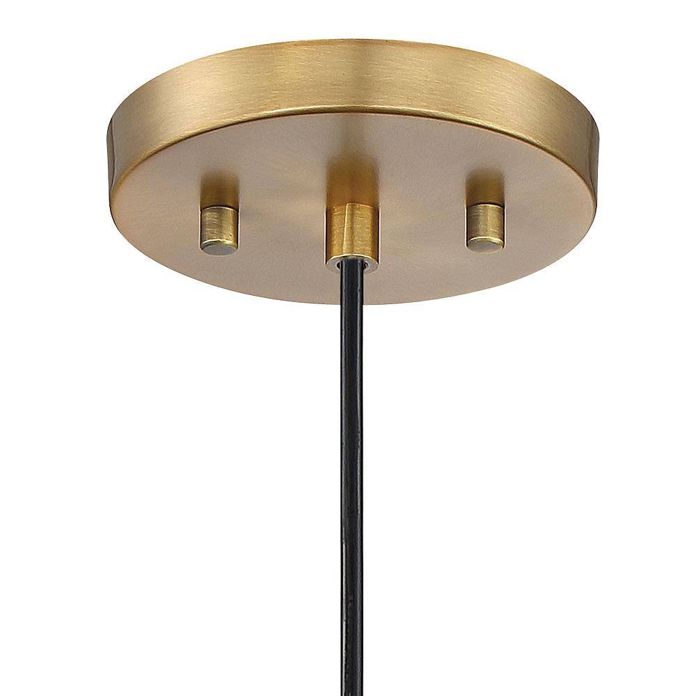 Emmett Mid-Century Modern Mini-Pendant in Old Satin Brass