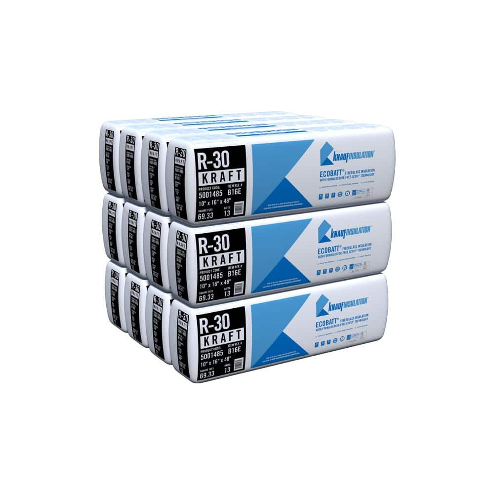 Knauf Insulation R 30 EcoBatt Kraft Faced Fiberglass Insulation