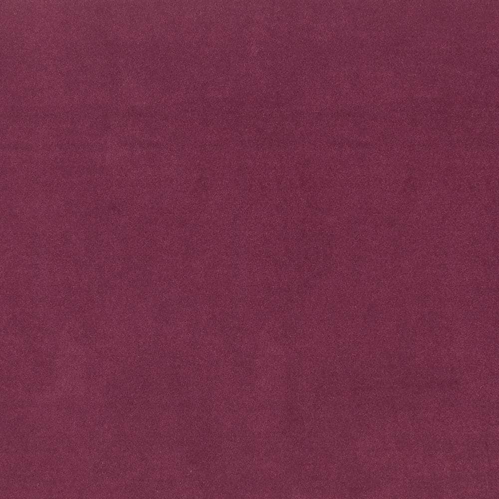Burgundy Velvet Armless Modular Sofa with Button Tufting