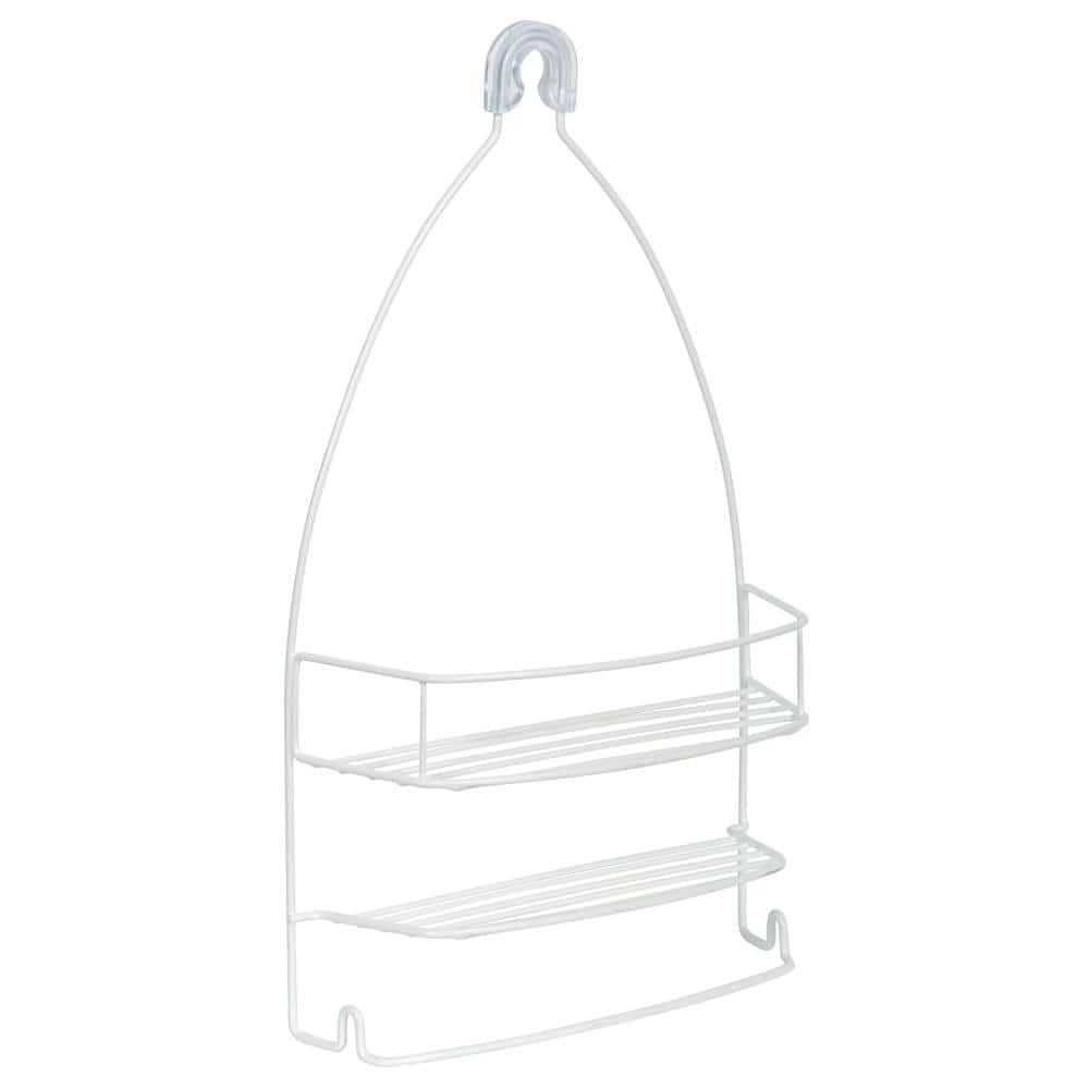 Over-the- Shower Caddy with 1 Shelf, in White