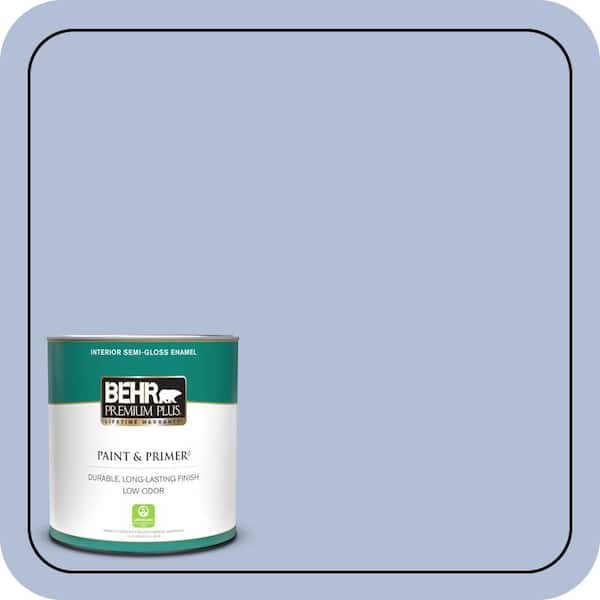 BEHR PREMIUM PLUS 1 qt. #MQ5-45 Movie Magic Semi-Gloss Enamel Low Odor Interior Paint & Primer