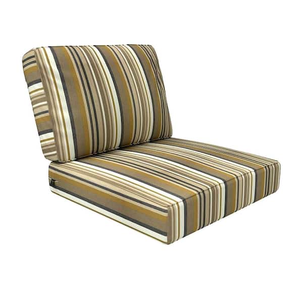 Cushion 25 x 25.5 x 5 Sunbrella Deep Seating Outdoor Patio Dining Chair Replacement Cushions Edition Gleam