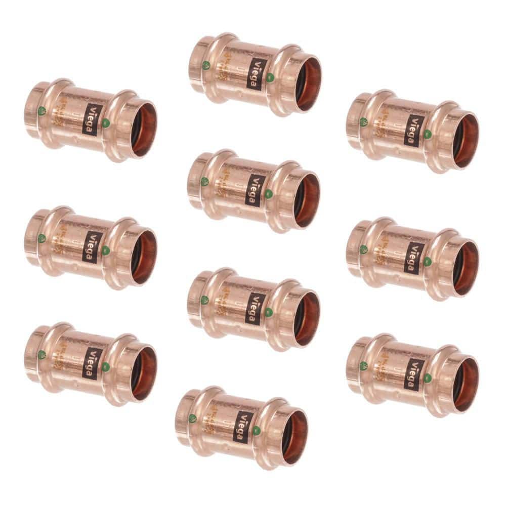 ProPress 3/4 in. Press Copper Coupling with Stop (10-Pack) price history on PriceWatchPro