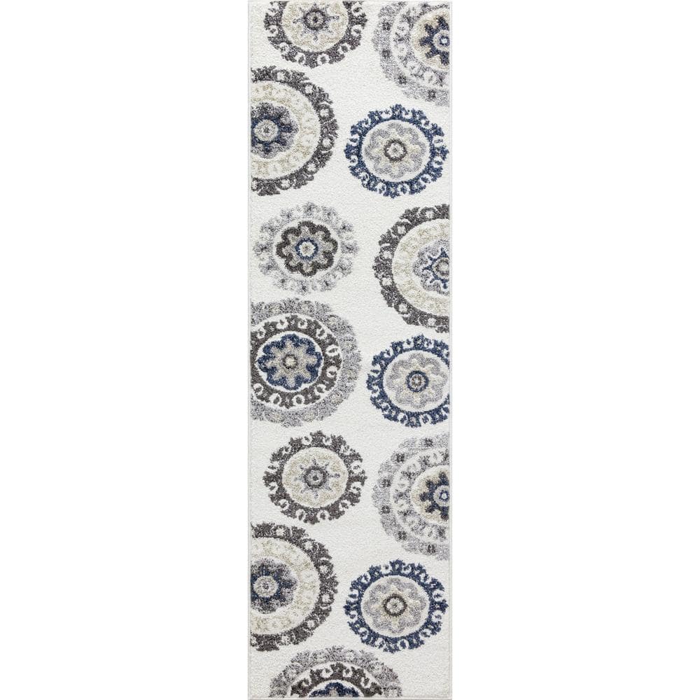 Charlotte Collection Oasis Ivory 2 ft. x 7 ft. 3 in. Runner Rug price history on PriceWatchPro