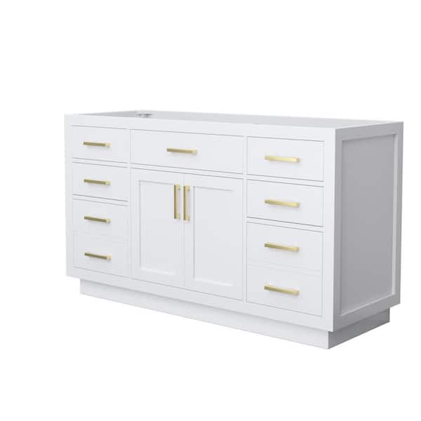 Beckett TK 59 in. Bath Vanity Cabinet without Top in White