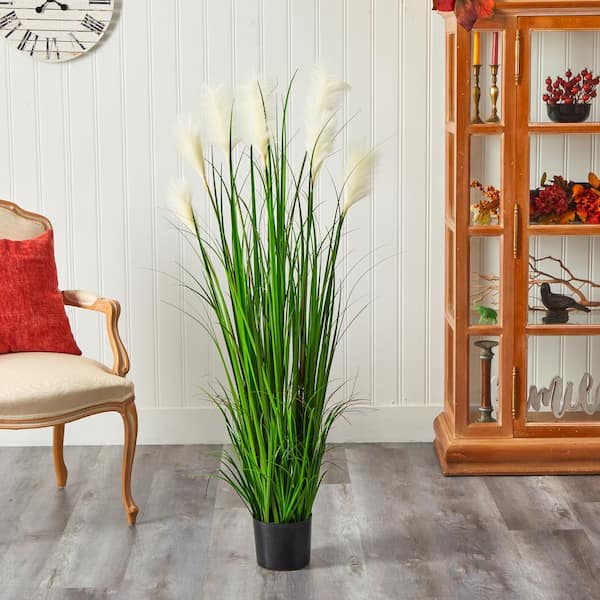 Nearly Natural 4.5 ft. Plume Grass Artificial Plant