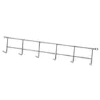 16 in. Gray Steel Wall Mounted Household Storage Hanger 25 lbs