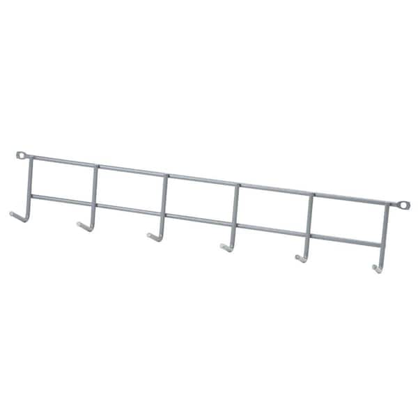 Stainless Steel Hanging Type Under Shelf 6 Hook Hanger