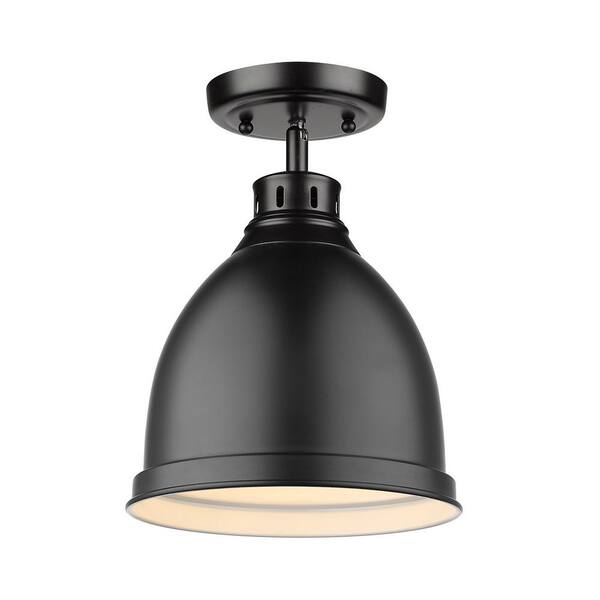 home depot black flush mount light