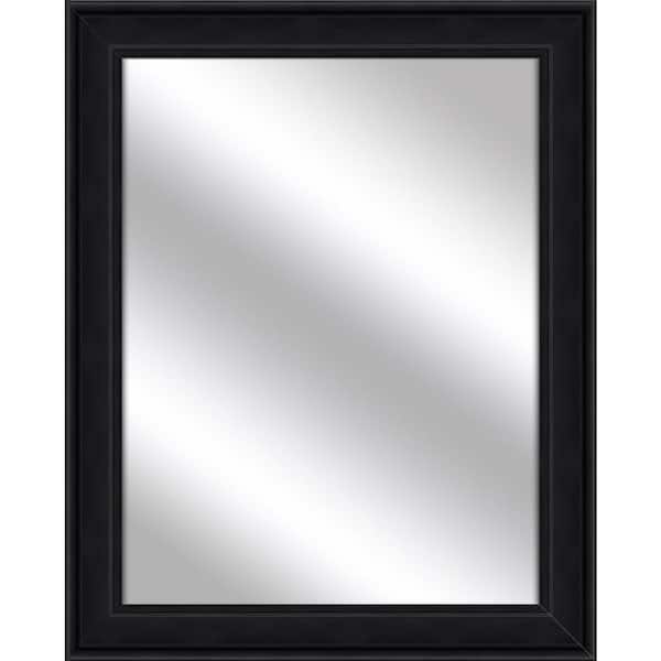 PTM Images Medium Rectangle Wood Grain Black Art Deco Mirror (31.5 in. H x 25.5 in. W)