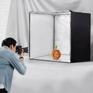 Photo Studio Light Box Framed Photography Wall Art 32.09 in. x 32.09 in. 5600K with 210 LED Lights Power Adapter