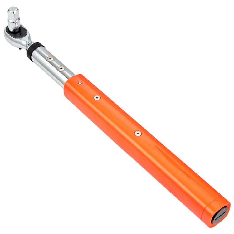 SKYSHALO Digital Torque Wrench, 3.7-37ft.lb/5-50n.m 3/8 in. Drive Electronic 1.3 in. W x 16.9 in. D Chrome Vanadium Workbench Top