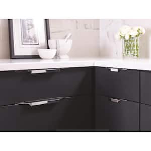 Extent 4-3/16 in. (106mm) Modern Polished Chrome Cabinet Edge Pull