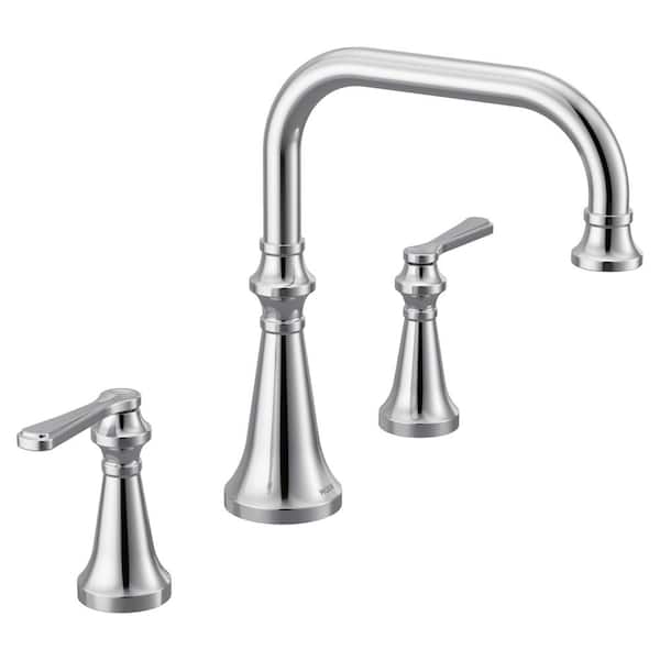 MOEN Colinet 2-Handle Deck-Mount Roman Tub Faucet Trim with Lever Handle in Chrome