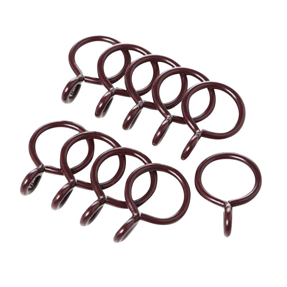Cocoa Nickel 1-Inch Curtain Eyelet Rings