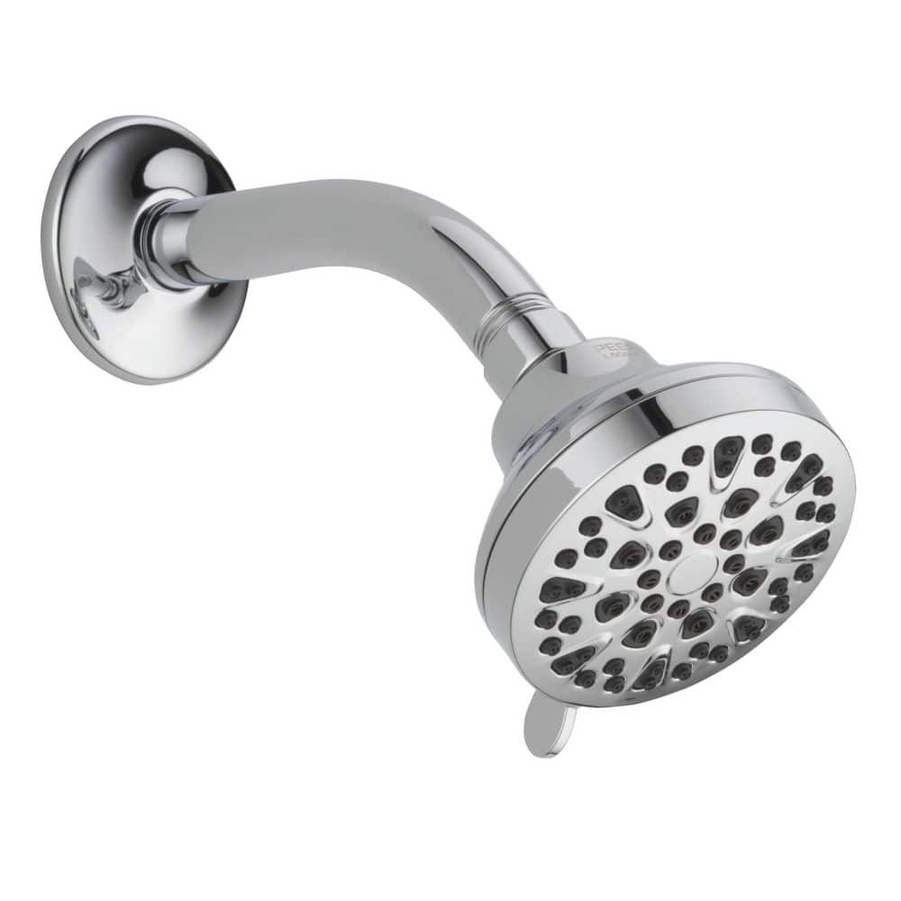 Peerless 4Spray Patterns 1.5 GPM 3.31 in. Wall Mount Fixed Shower Head