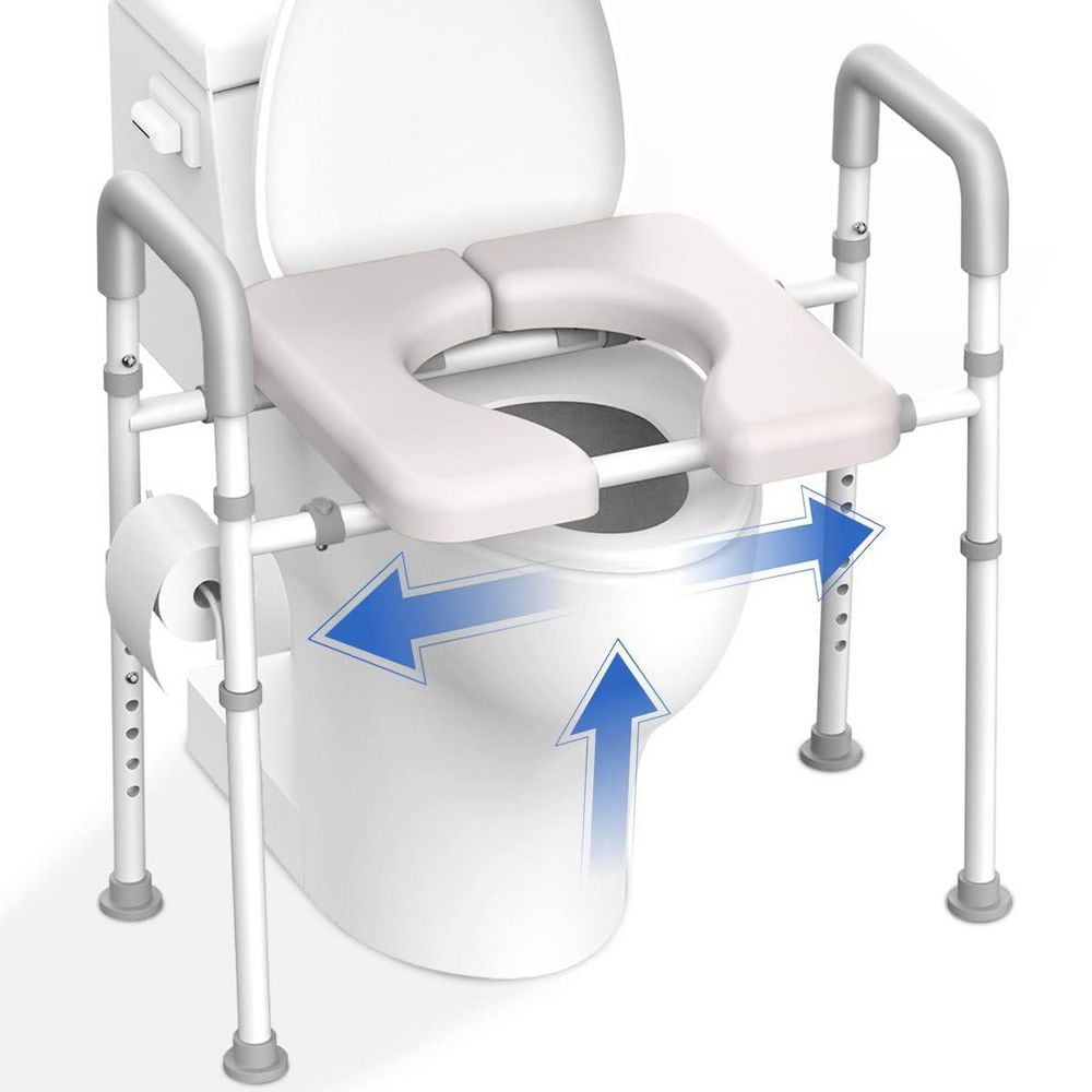 Toilet Seat Risers For Seniors, Male-Friendly Width & Height Raised Toilet Seat With handles, Fit Any Toilet, 400lbs price history on PriceWatchPro