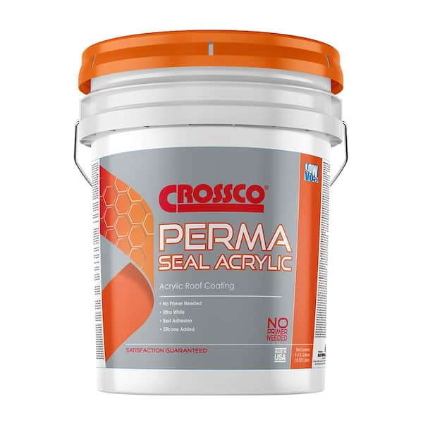 Crossco PERMA SEAL Acrylic Roof Coating - 5 Gal