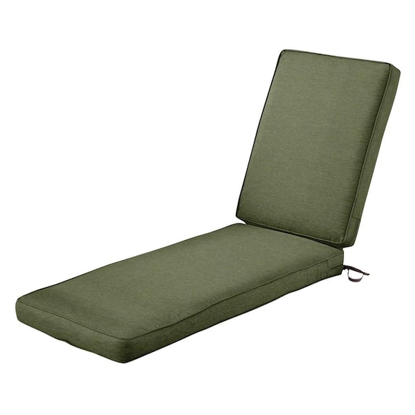 Classic Accessories Montlake FadeSafe Heather Fern Outdoor Chaise Lounge Cushion